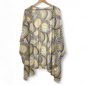 Joie de Vivre Women’s 3X Sheer Lightweight Stretch Open Front Cover up Duster